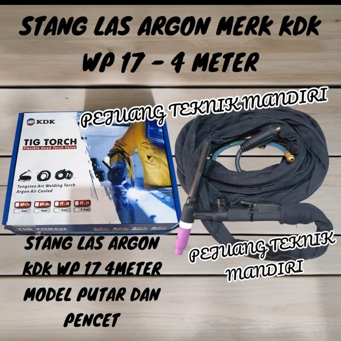 Termurah Stang Las Argon Wp 17 / Tig Torch Stang Las Argon Wp17 / Stang Argon Tig Wp17 Putar Pencet