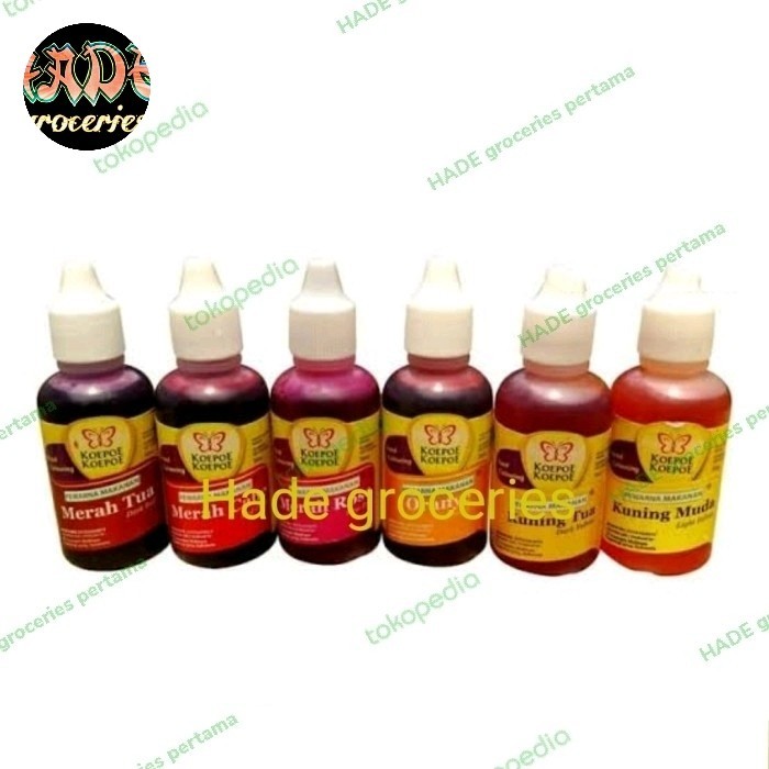 

Bya - Pewarna Makanan Koepoe Koepoe 30Ml Warna Tertentu
