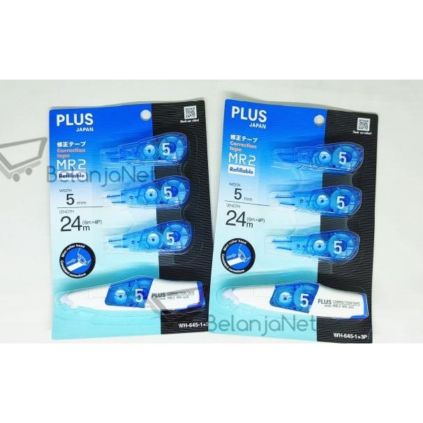 

Correction Tape | Tipex Plus Mr2 Wh-645 Refillable 6M Free Refill 3 Pc