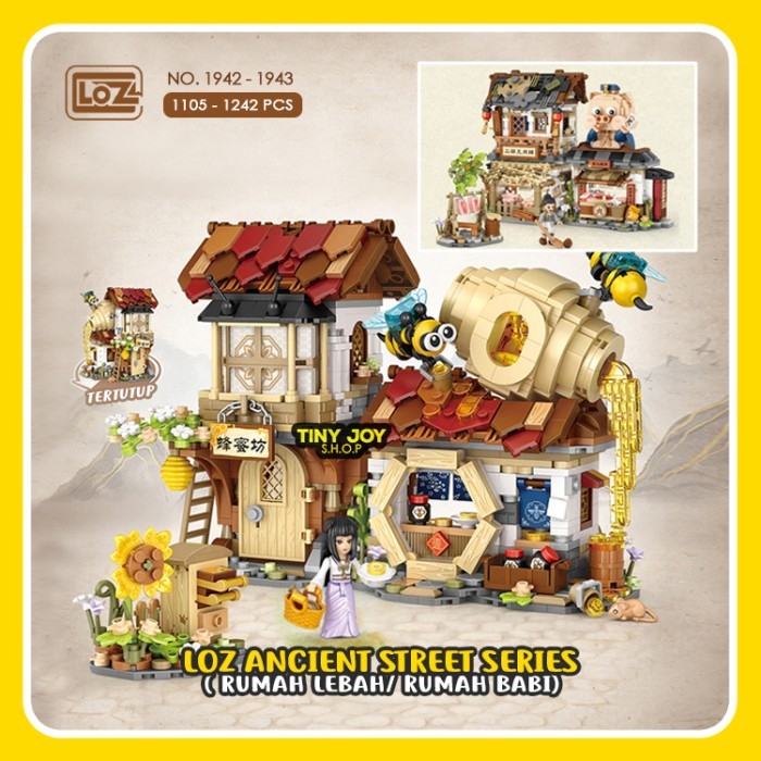 Prihatiwi - Loz ( Ancient Street ) Diy Puzzle Block Rumah Animal House Kado Lucu