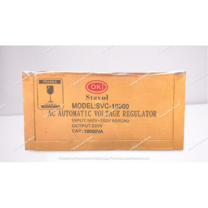 Berkualitas Stabilizer Listrik Stavol Oki Svc-10000 Watt