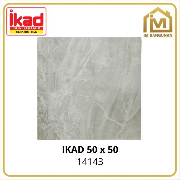 Keramik Lantai Kilap Motif Marmer 50x50 IKAD 14143 KW 1 BS01