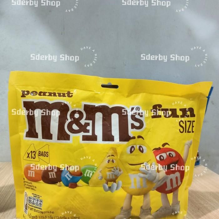 

M&M Milk Chocolate Fun Size Share Bag Coklat Peanut Crispy