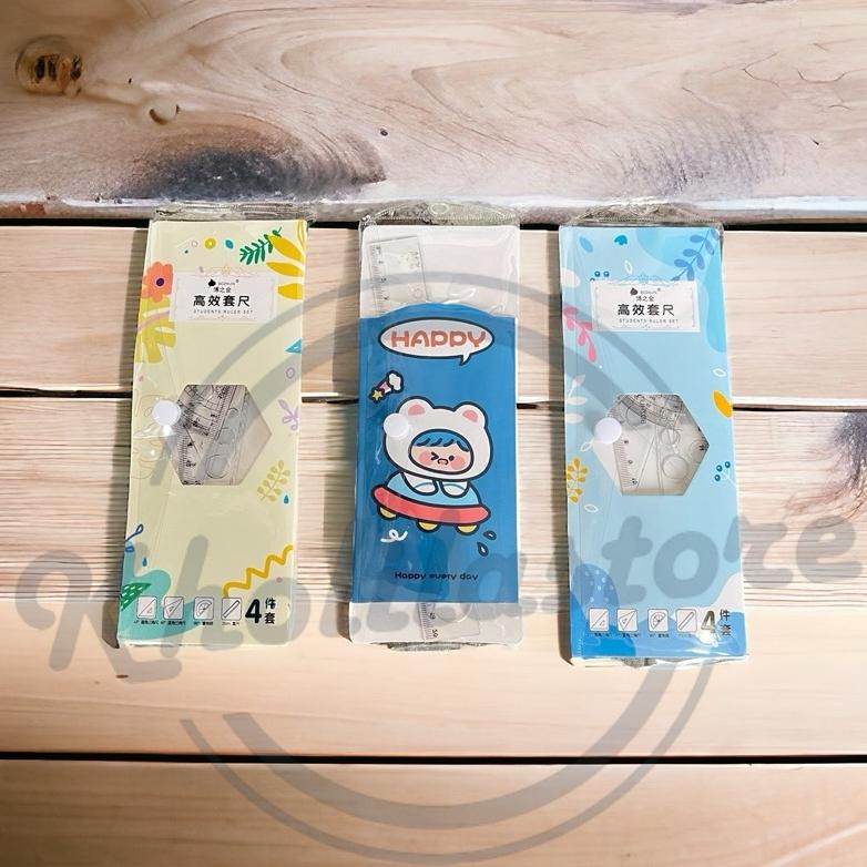 

Penggaris Set 4 in 1 Mika Tebal yang laris
