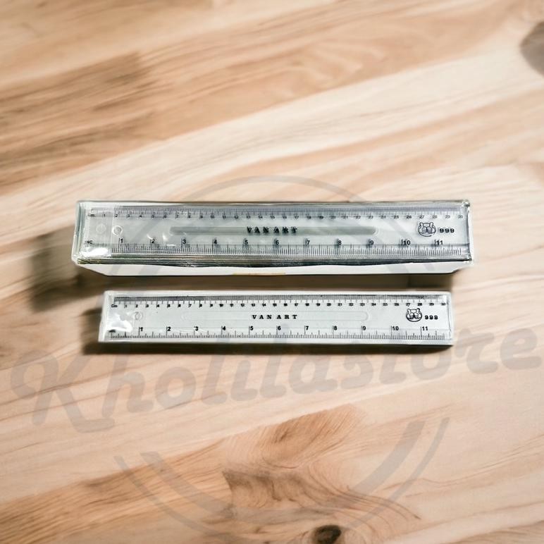 

(24 pcs) Penggaris Plastik Office Van Art 30cm yang laris