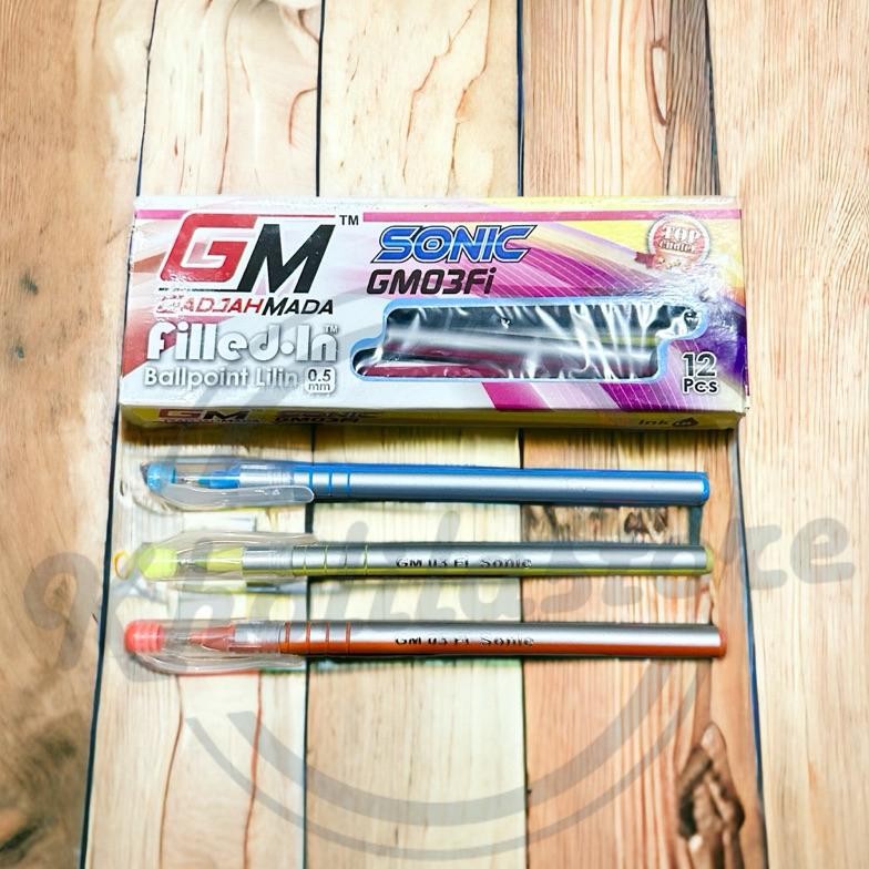 

Pulpen Lilin GM Sonic GM03FI 0.5mm isi 12 pcs yang laris