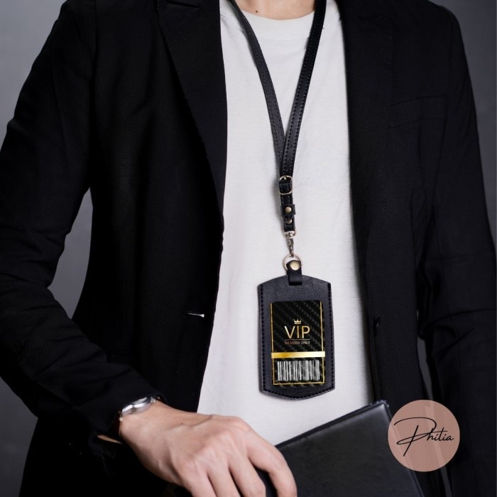 

Sale Tempat Id Card Kulit Kantor Lanyard Card Holder Case Id Card