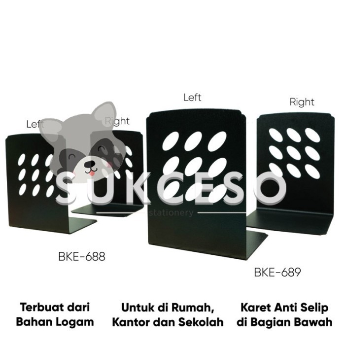 

Sale Joyko Book End Bke-688~689 / Joyko Sandaran Penahan Pembatas Buku