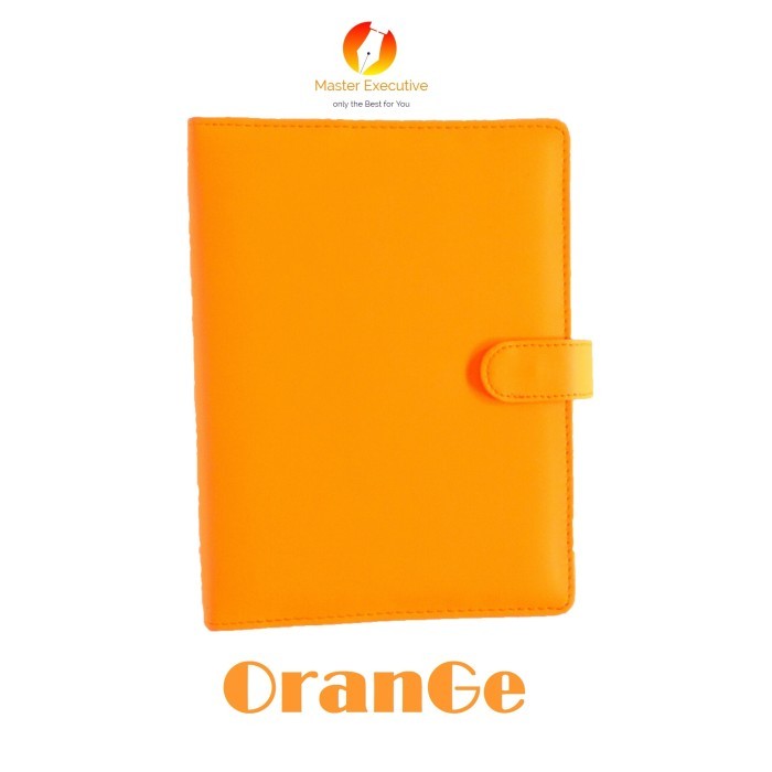 

Sale Onix Orange / Oranye Binder Kulit Kancing Exclusive 20 Ring A5 Campus