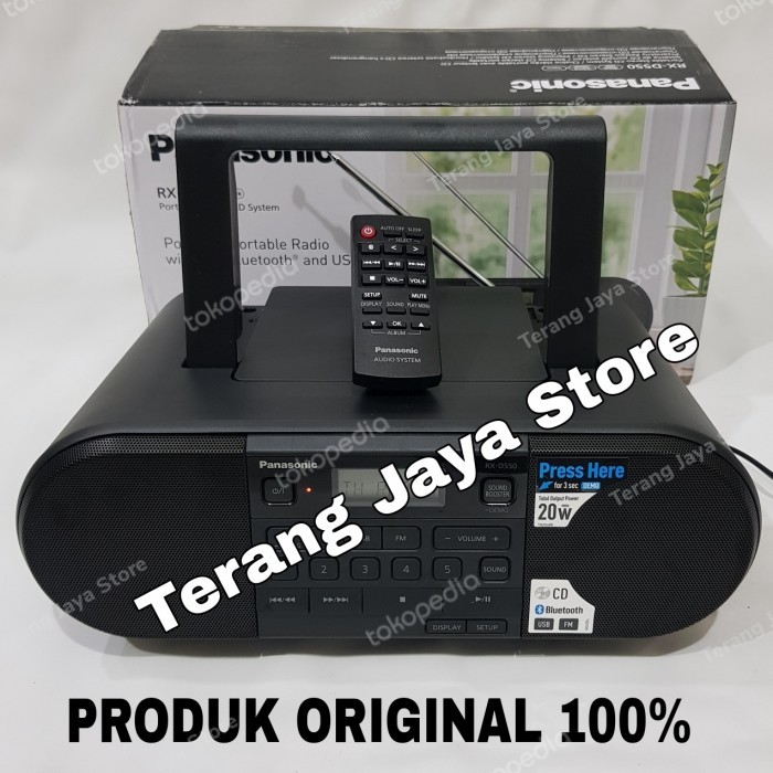Promo Boombox Panasonic Rx-D550 Compo Panasonic Rx-D550 Cd/Usb/Fm/Bluetooth