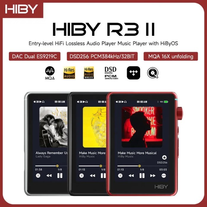 Terlaris Hiby R3 Ii R3 Gen 2 Bluetooth Wifi Music Player Mp3 Hifi Audio Player