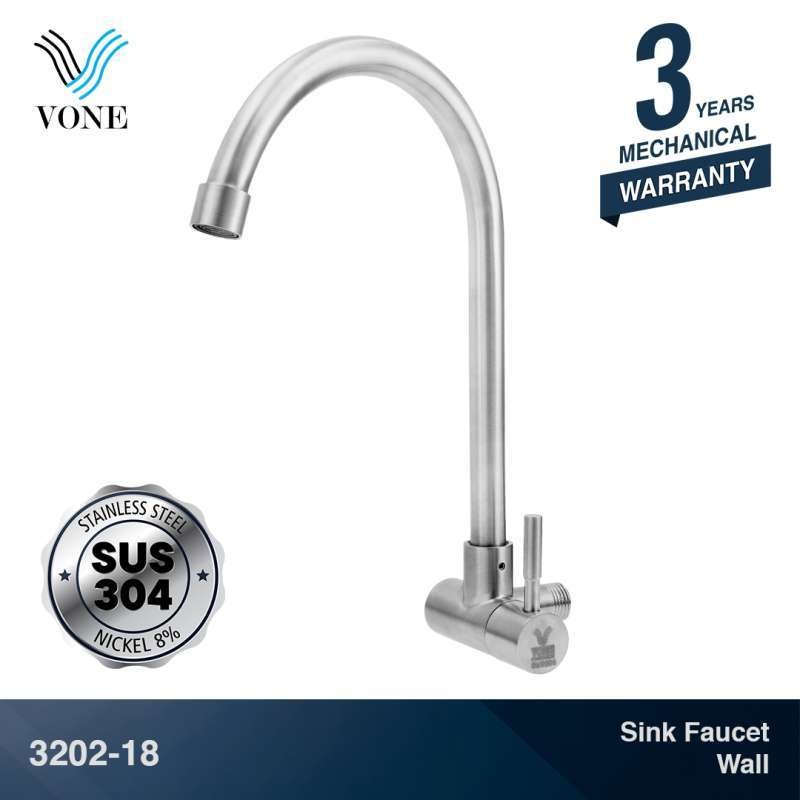 VONE 3202-18 Keran Kran Air Angsa Sink Wastafel Cuci Piring Dapur *