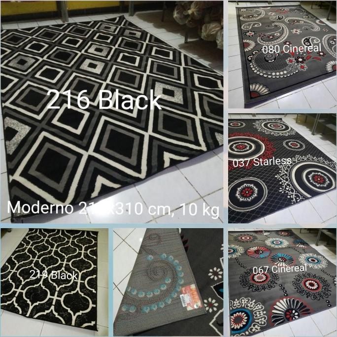 Karpet Jumbo Grey Abu-abu Momento 210x310 cm