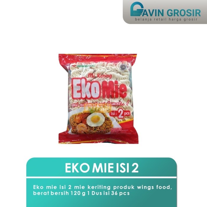 

Eko Mie Isi 2 Mie Instan Kering Nikmat dan Hemat