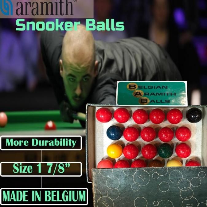 Aramith Snooker Balls 1 7/8"inch Bola Snooker Billiard Original
