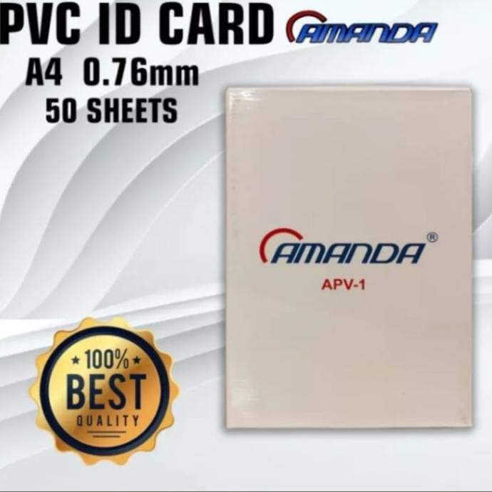 

TERMURAH - kertas PVC bahan ID CARD merek Amanda