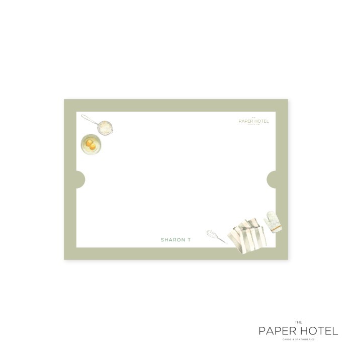

Notecard - The Baker (Personalized Initials/ Name, 16pcs)
