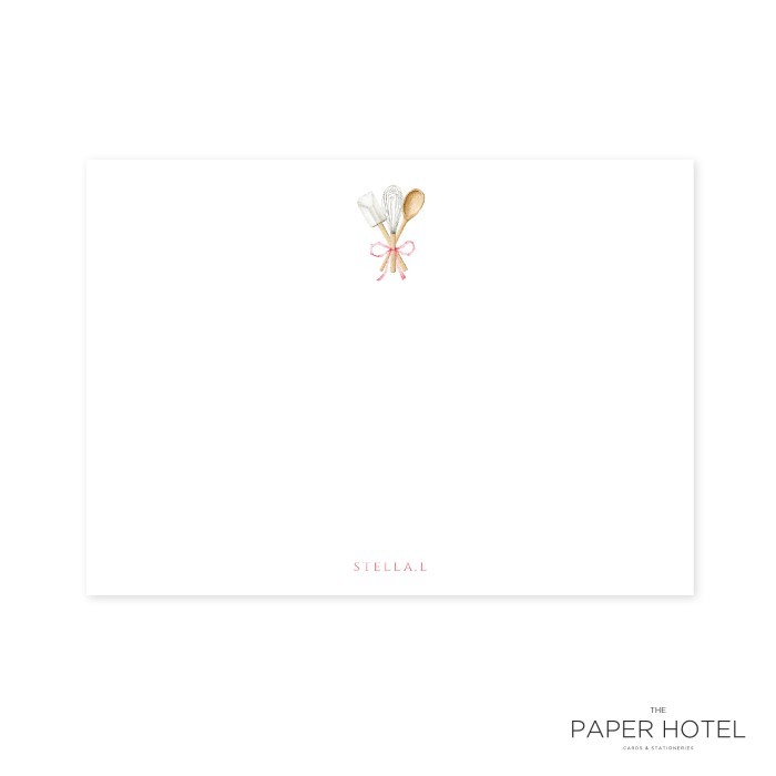 

Notecard - The Make A Whisk (Personalized Initials/ Name, 16pcs)