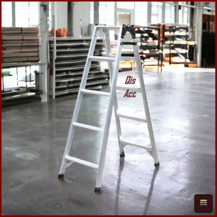 KRISBOW 2 In 1 Tangga Lipat Aluminium Standar Multifungsi 1.5 Mtr 5 Step