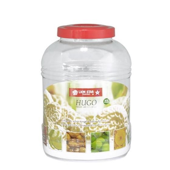 Toples Plastik Kerupuk / Toples Asinan Hugo 20 Liter Bulat