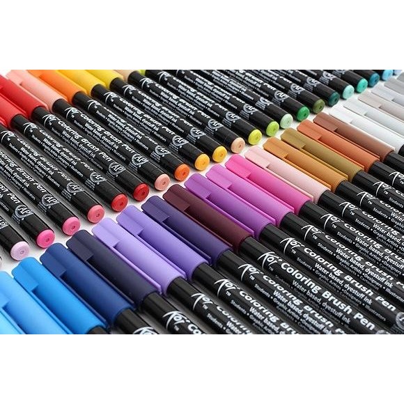 

T E R B A R U Berkualitas Sakura Koi Coloring Brush Pen - 48 Color Set