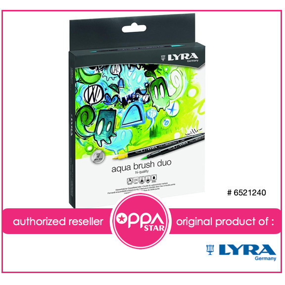 

T E R B A R U Lyra Dual Brush Pen - Aqua Brush Duo Set 24 #1240