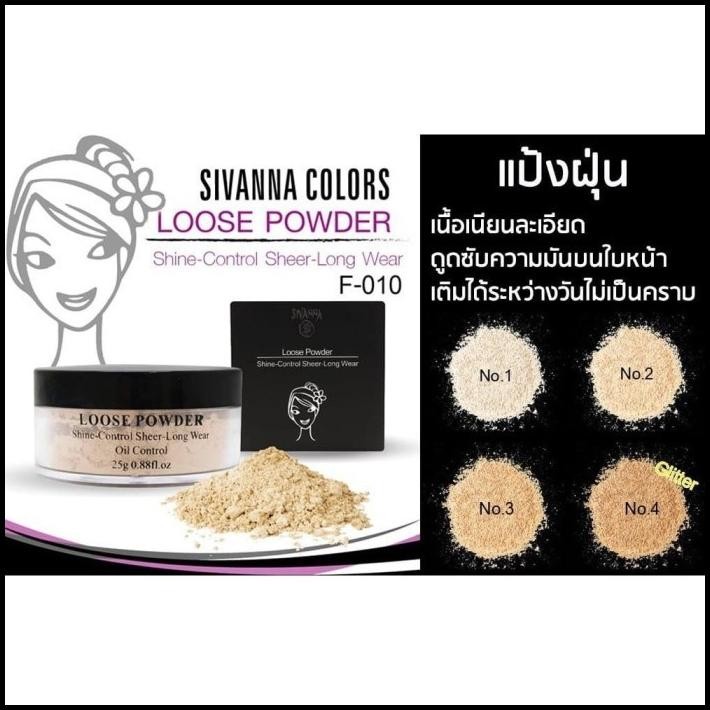 Sivanna Colors Loose Powder Shine Oil Control Bedak Tabur Tahan Lama