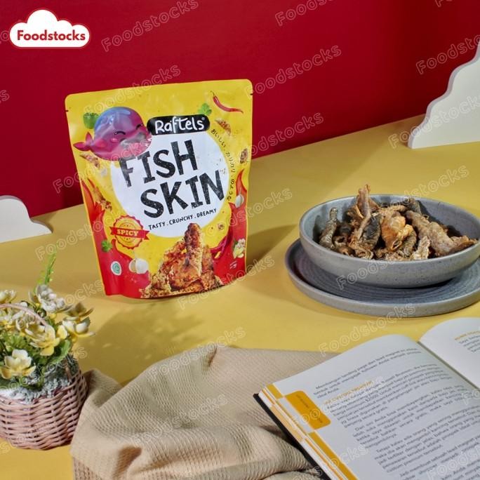 

Keripik Kulit Ikan / Fish Skin Rasa Spicy Raftels 75gr /1 Dus /10 Pcs [terbaik]