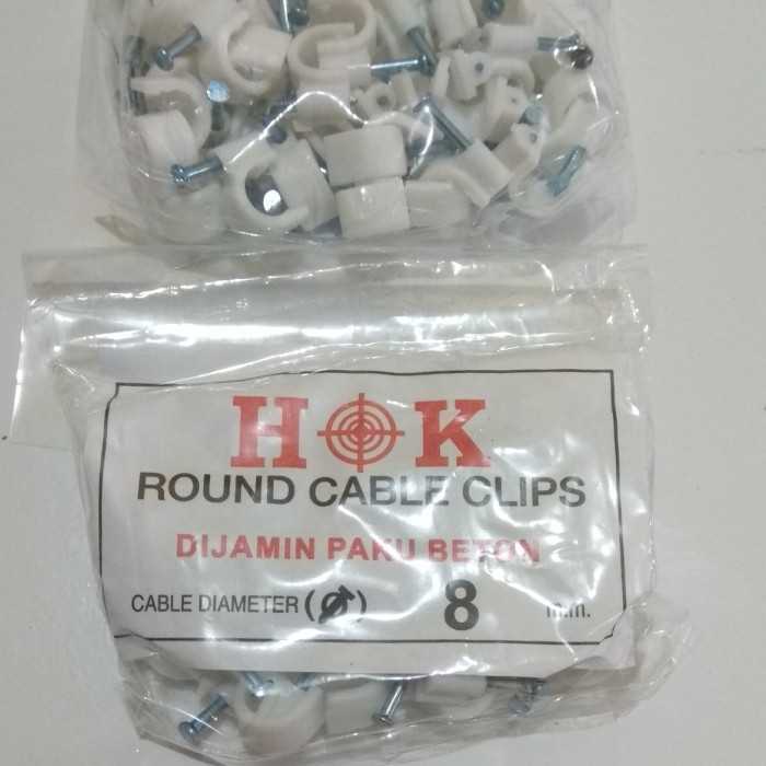 

klem kabel antena klem kabel clamp kabel 8mm paku dijamin paku beton