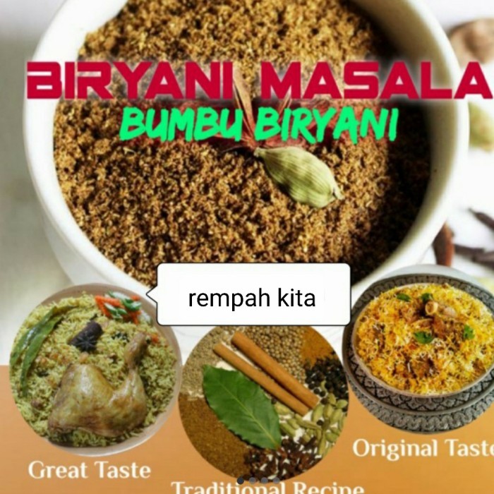 

Lhiu - Bumbu Nasi Briyani 250Gram /Bubuk Briyani Masala (Khas Timur Tengah)