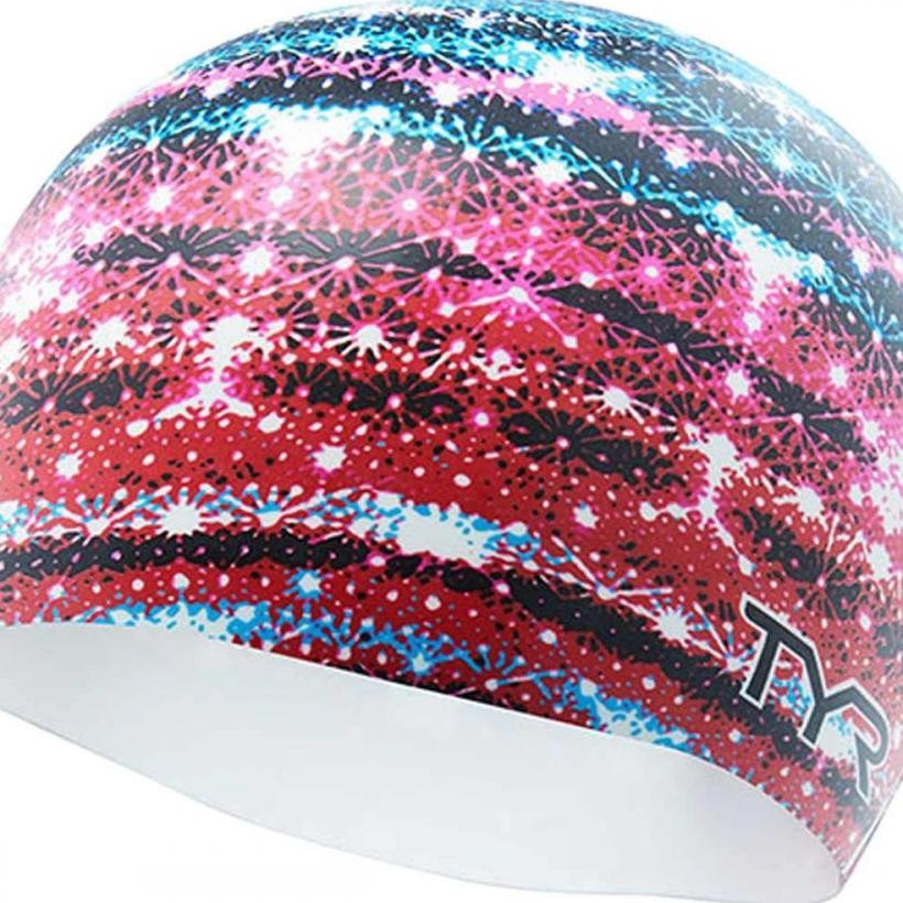 Topi/Cap Renang Tyr Graphic Silicone Cap