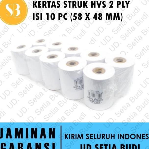 

Kertas Struk Hvs 58X48 2 Ply (Isi 10) Untuk Kasir Dan Kalkulator