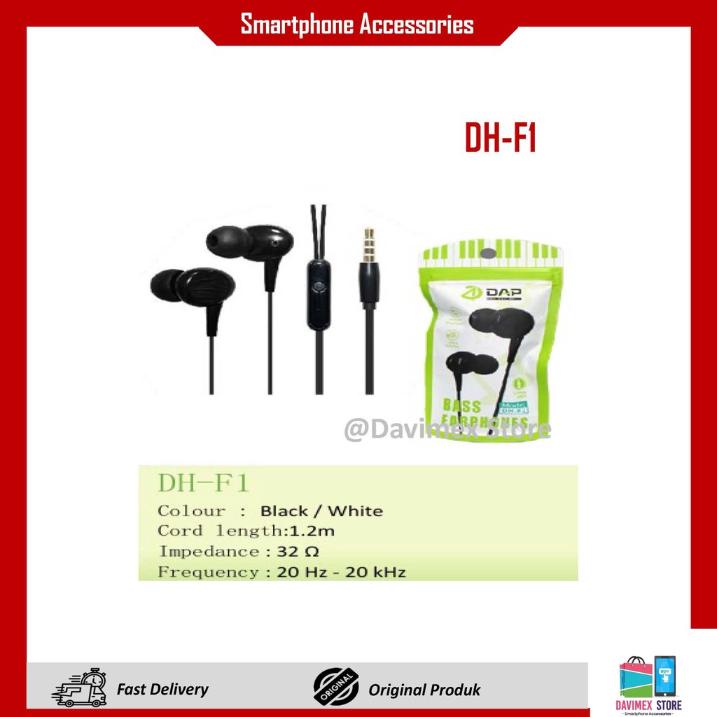 [ORI] DAP DH-F1 Headset DAP Packing Dus Satuan Headset