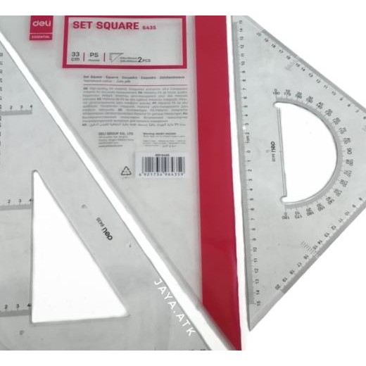 

Ggaris Star Segitiga Siku Set Isi 2 33 Cm Deli 6435 Set Square