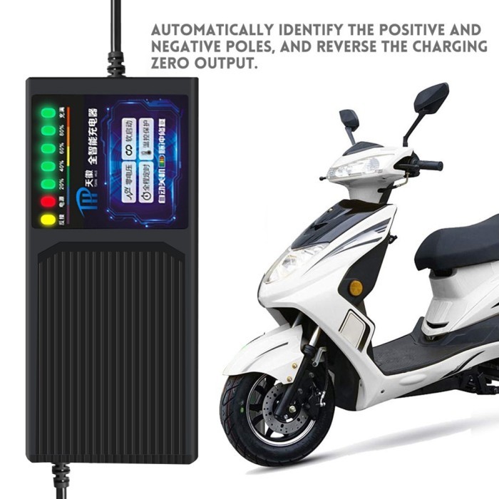 Charger Aki Batere SLA Sepeda Motor Listrik 60V/72V 20AH Accu