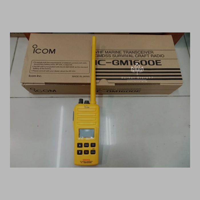 TERLARIS ICOM Ic GM1600E VHF MARINE TRANSCEIVER SURVIVALCRAFT 2 WAY RADIO