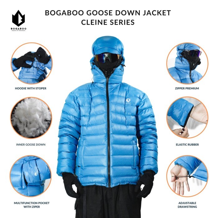 Unik Jaket Snow Peak Bogaboo Cleine Fp 850 Goose Down Ultralight Waterproof 100% Bulu Angsa Jacket