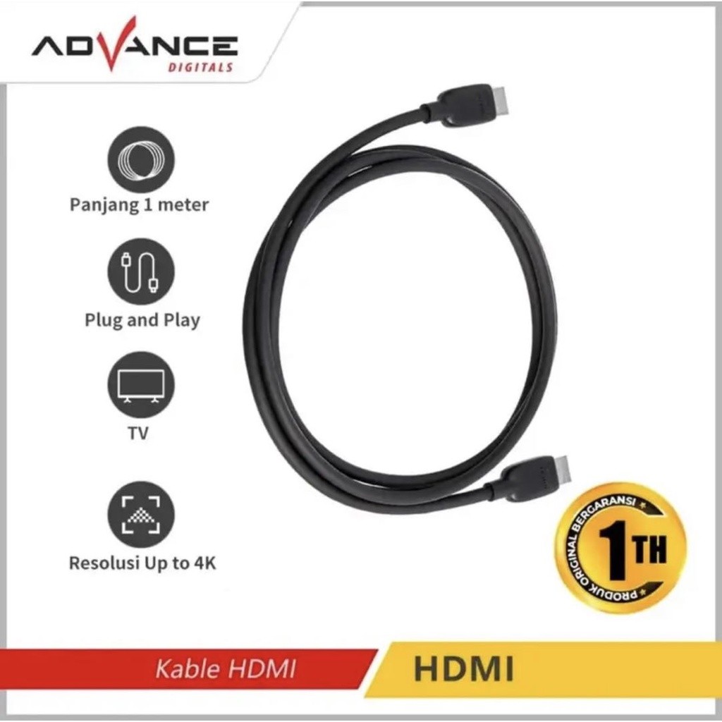 Advance Kabel HDMI Support Setup Box / playstation/Laptop/ monitor