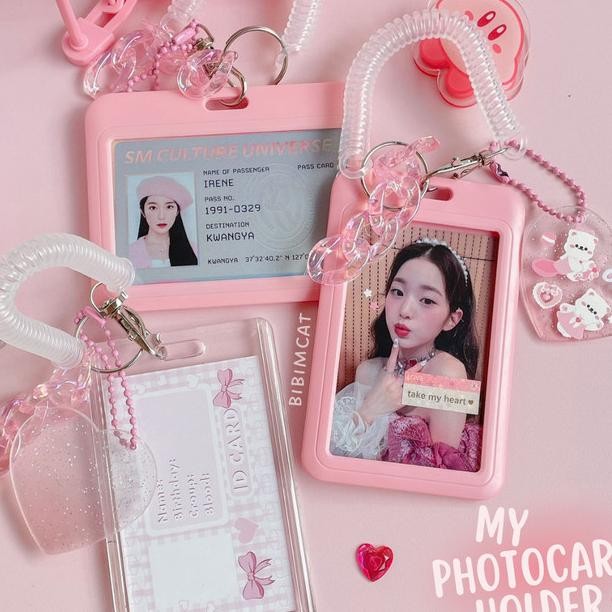 

Pink Style Acrylic Photocard Holder / Card Holder Pc
