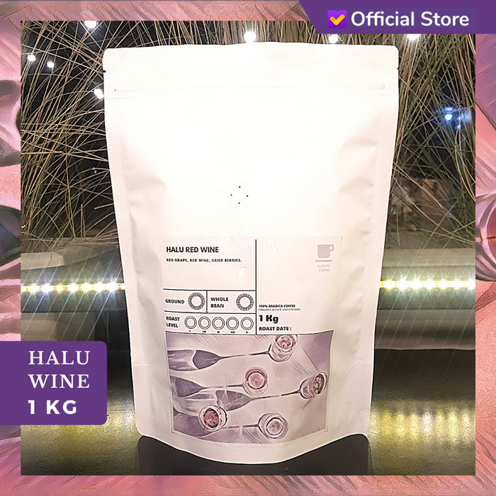 

Kopi Arabika Halu Red Wine 1 Kg By Sutoyo Coffee