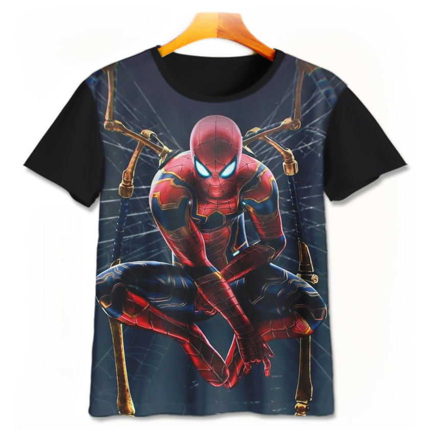 Baju Kaos Anak Anime - Kaos Game 3D Lucu - Kaos Printing Anime Spiderman Spiderman-5-designWD Limite