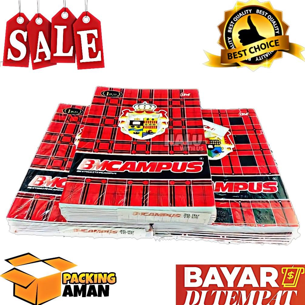 

Sale (Bisa Cod) Promo 10 Pcs Buku Tulis Bm Campus 36 Lembar Ukuran Boxy / Buku Harian / Buku Catatan / Tersedia Per 5 10 Original