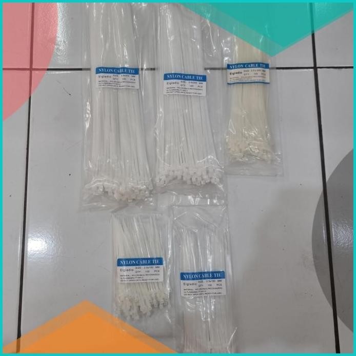 

kabel ties tali ripet 100mm 150mm 200mm 250mm 300mm bahan nylon 140BZ