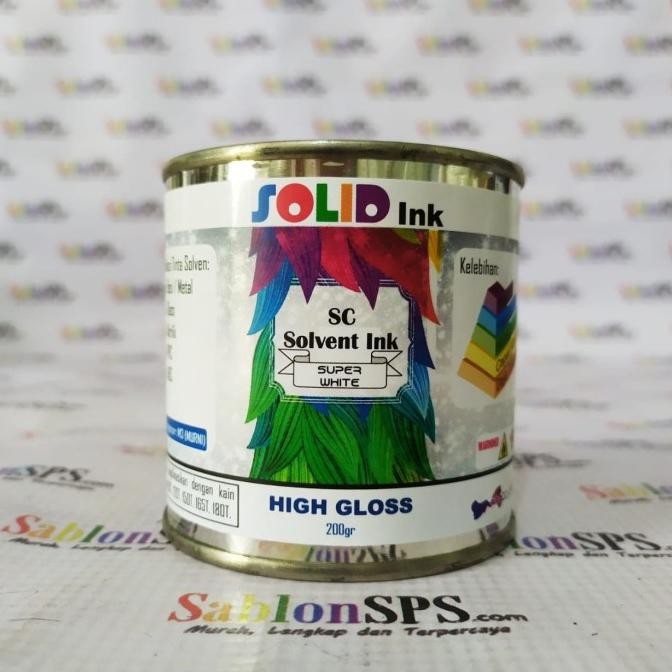

TINTA SABLON GELAS BESI /METAL 250GR PUTIH WHITE BASIS MINYAK SOLVENT H32T