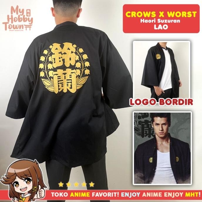 Haori Crow Zero Crows x Worst Suzuran Lao Kostum Cosplay