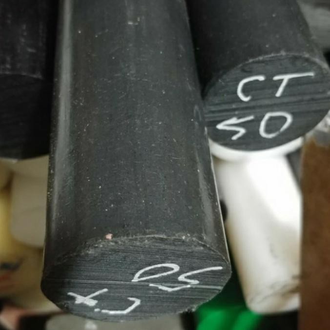 Carbon Ptfe Rod 100Mm / Teflon As / Teflon Hitam Batangan