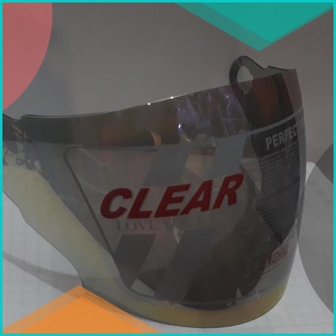 kaca helm kyt romeo kyt half face pelangi 140BZ4 sparepart