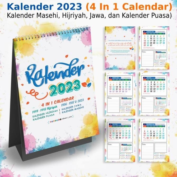 

Kalender Meja 2023 Kalender Hijriyah, Kalender Masehi, Kalender Jawa, Kualitas Premium