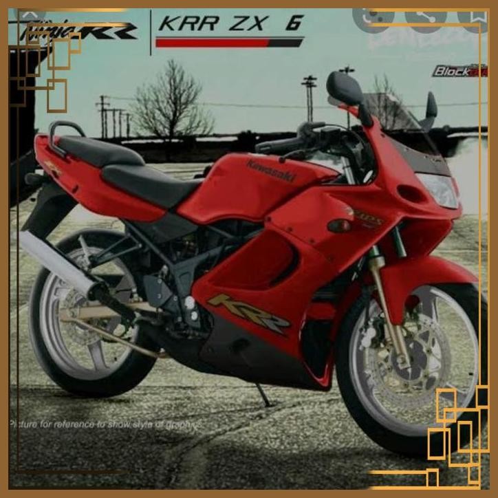 [AMC] STRIPING NINJA ZX KRR 150 2007/2008 MERAH CHROME