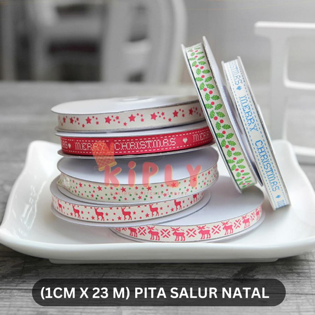 

Ready [1Cm X 23 Meter] Pita Salur Natal/ Dekorasi Natal/Hiasan Natal/Pita Roll Merry Christmas Murah